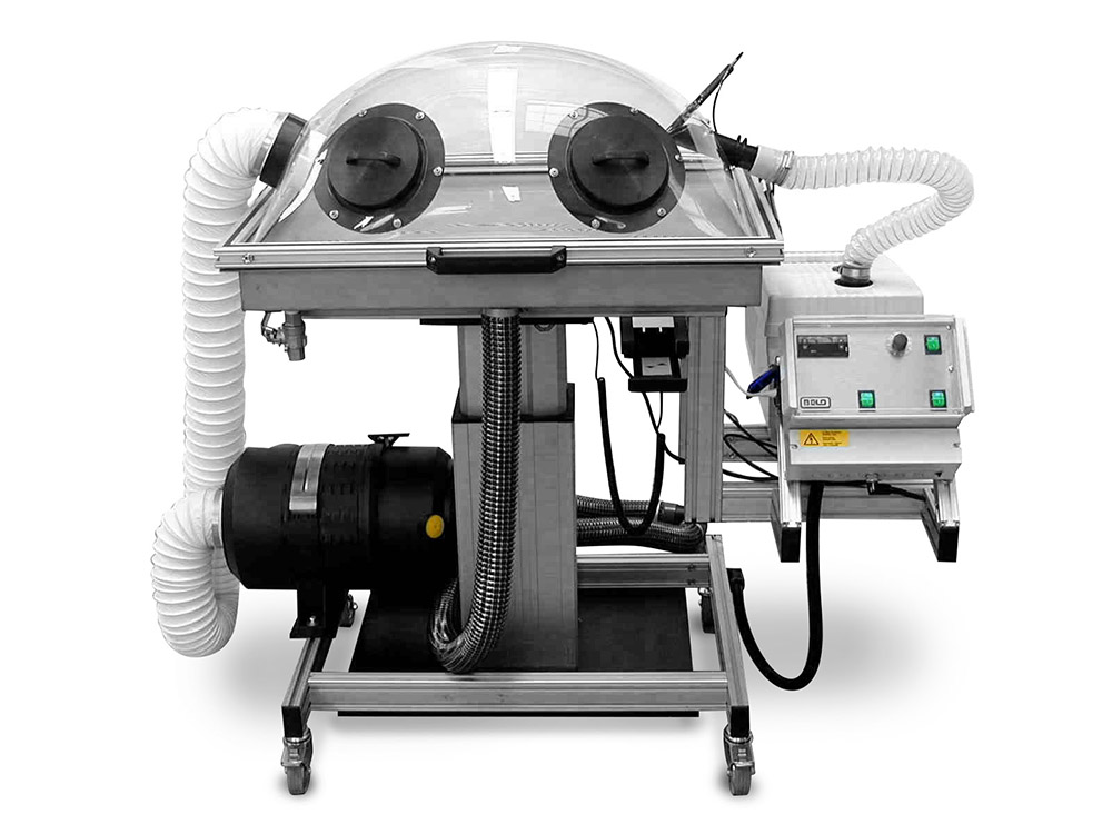 UT Textil 80×60 Hoehenverstellung Sonderkonstruktion