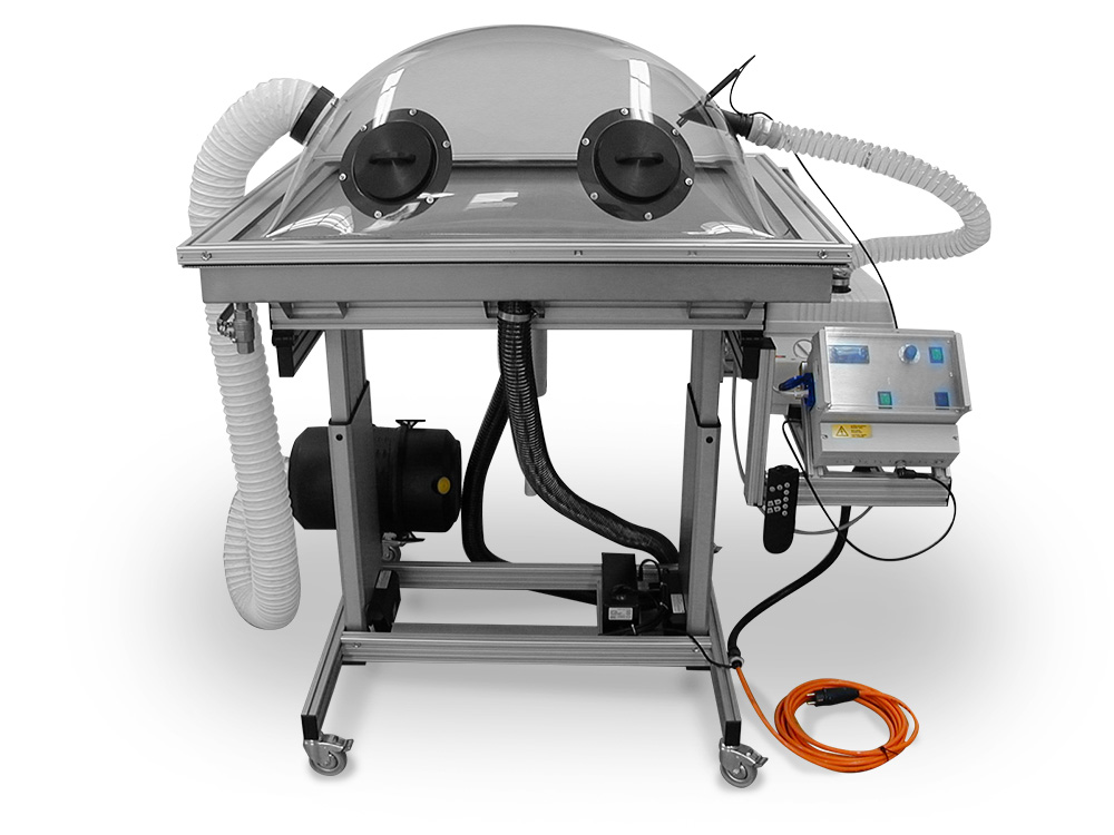 staffelei suction low pressure table