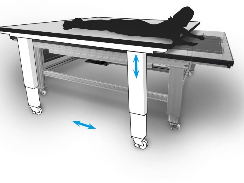 Kombinierter Arbeits- und Brueckentisch