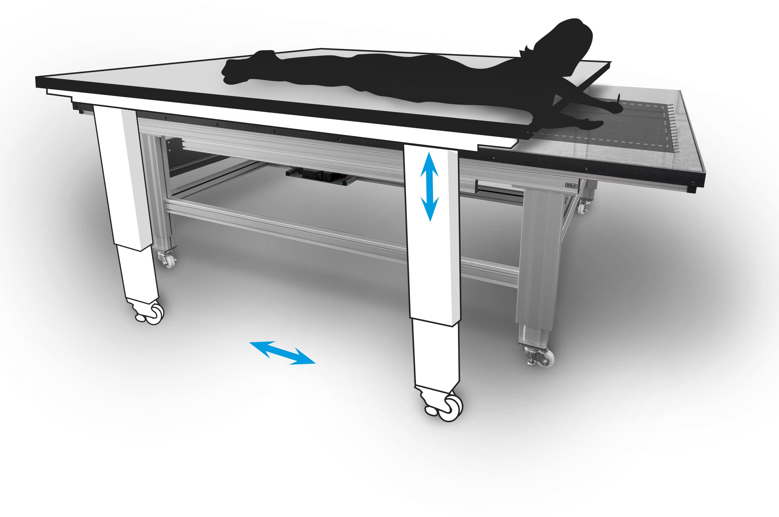 Kombinierter Arbeits- und Brueckentisch